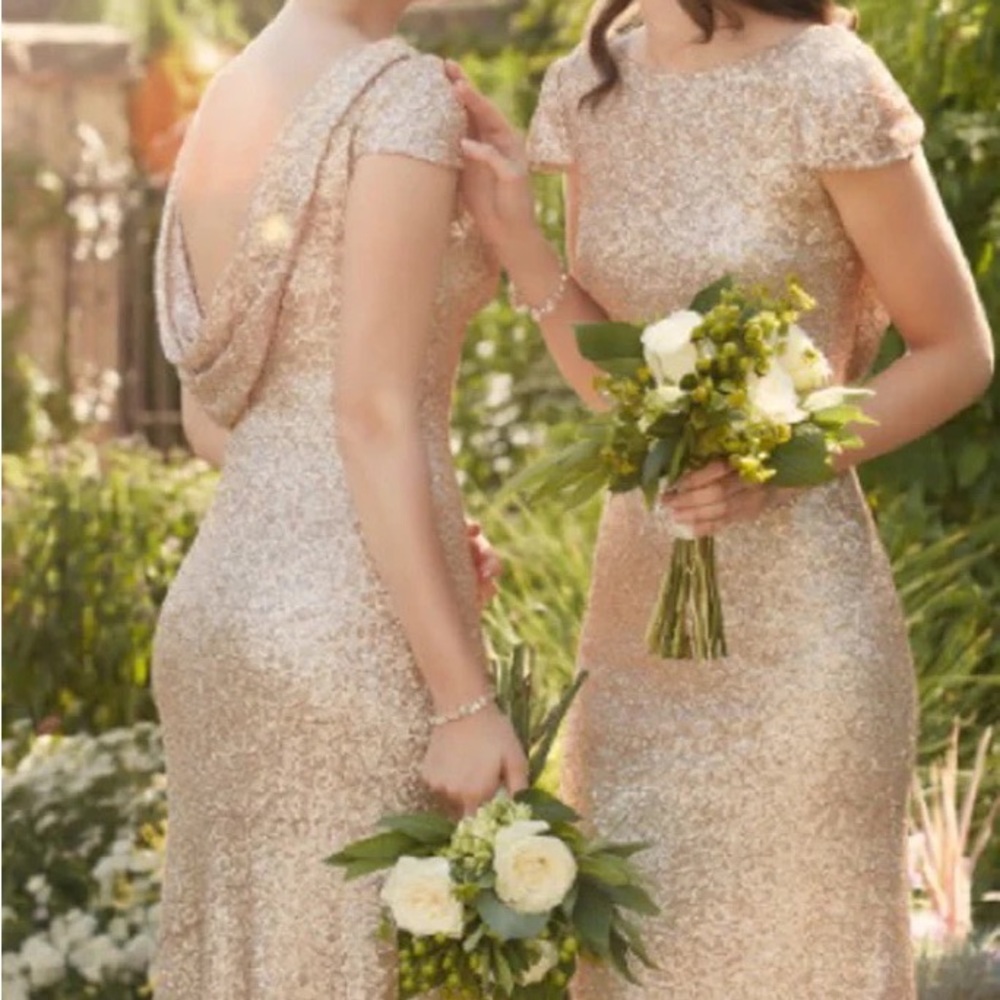 Sorella vita sequins bridesmaid dress
